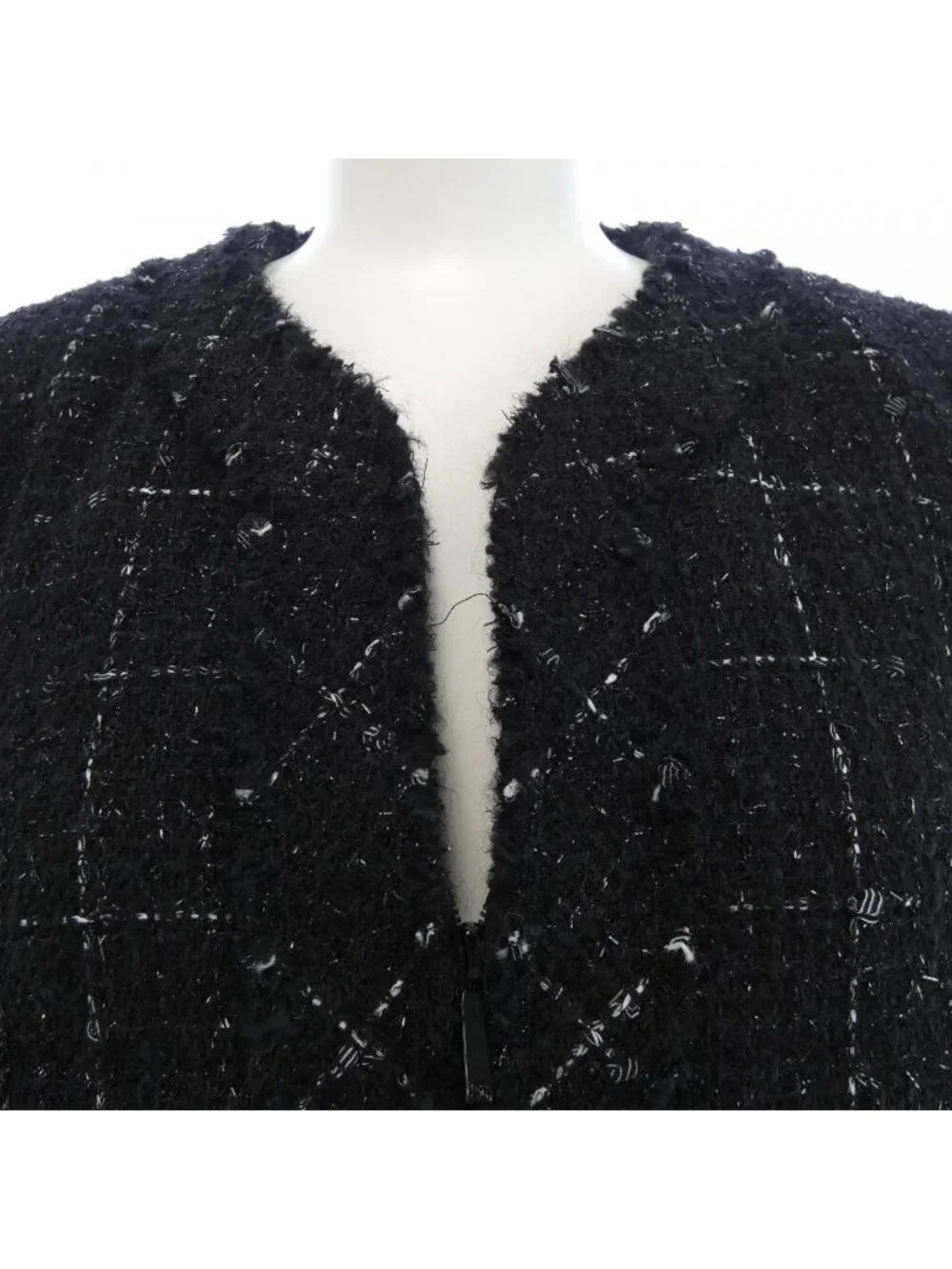 Chanel Collarless Jacket Black